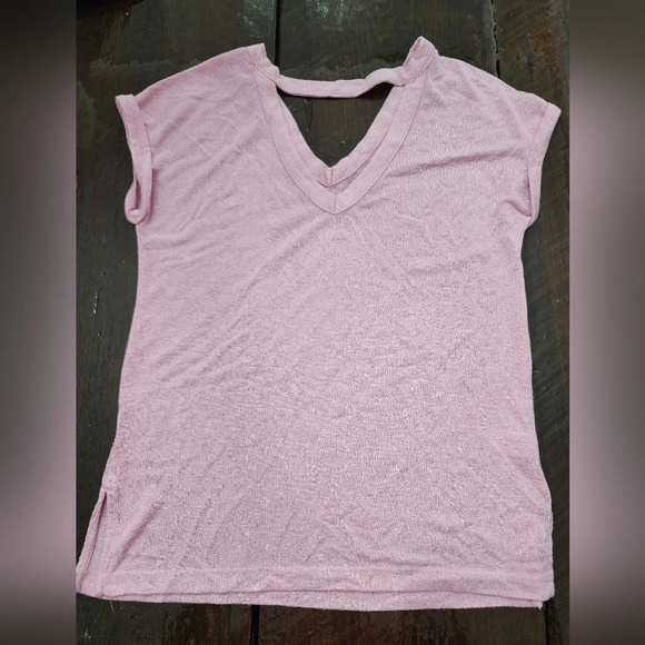 👕#010 Loft Vneck thin pink shirt size XS - Picture 5 of 8